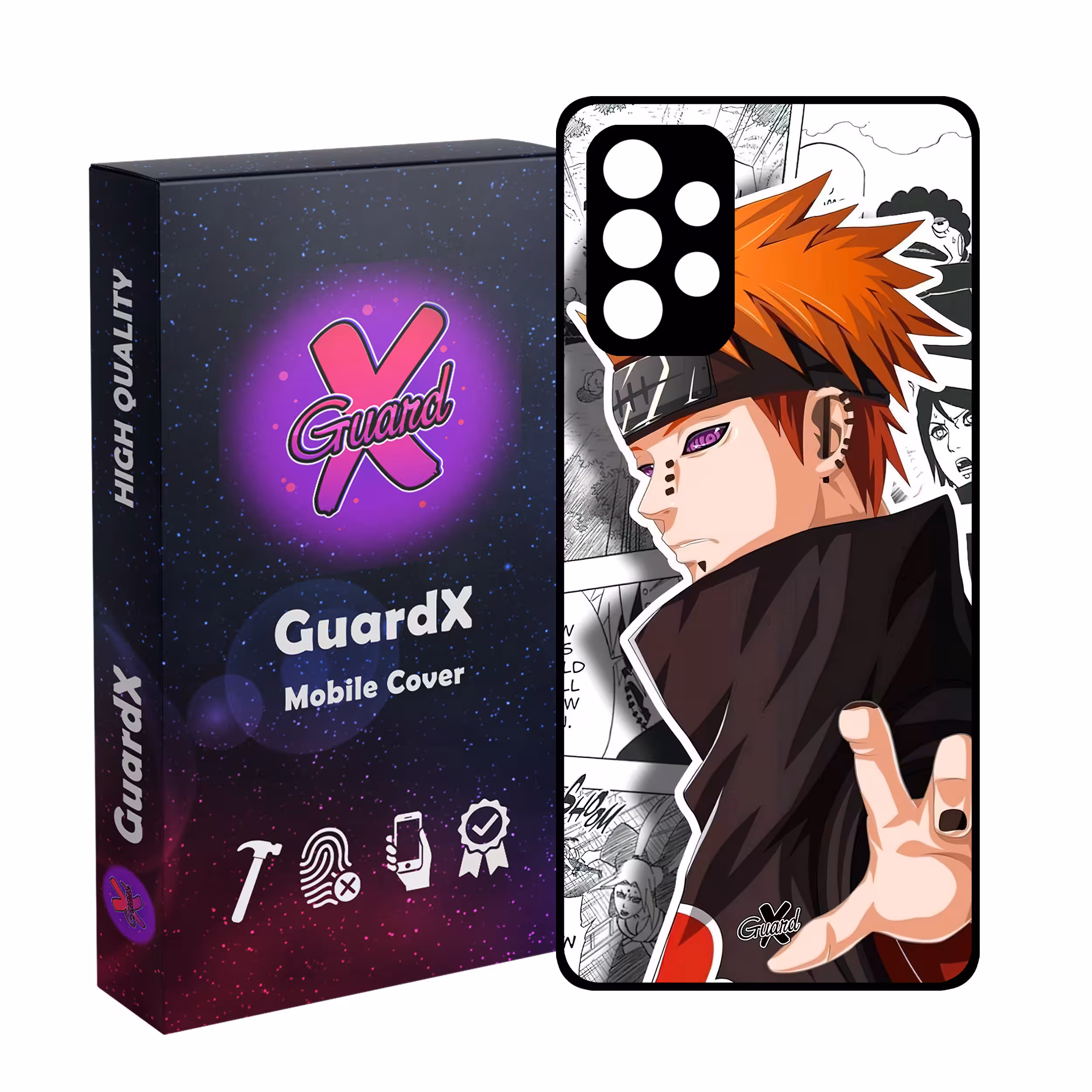 کاور گارد ایکس طرح Naruto Anime مدل Glass10554 مناسب برای گوشی موبایل سامسونگ Galaxy A53