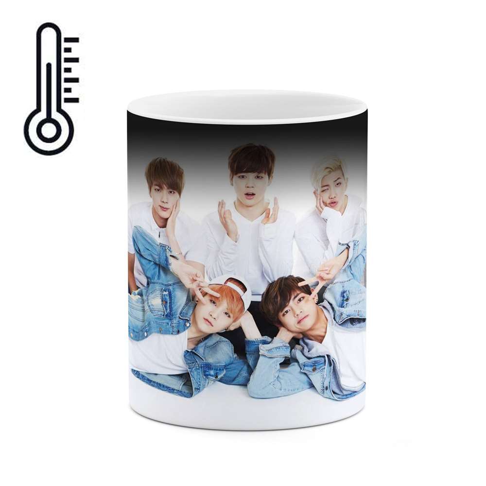 ماگ حرارتی طرح گروه موسیقی کره ای - کی پاپ -Kpop مدل mgph14372