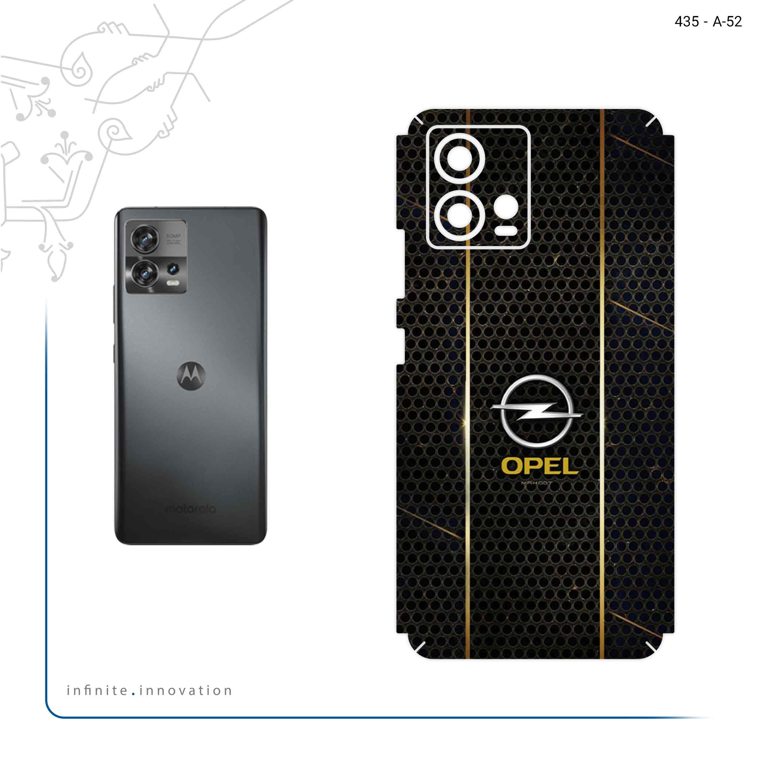 برچسب پوششی ماهوت مدل OPEL مناسب برای گوشی موبایل موتورولا Edge 30 Fusion