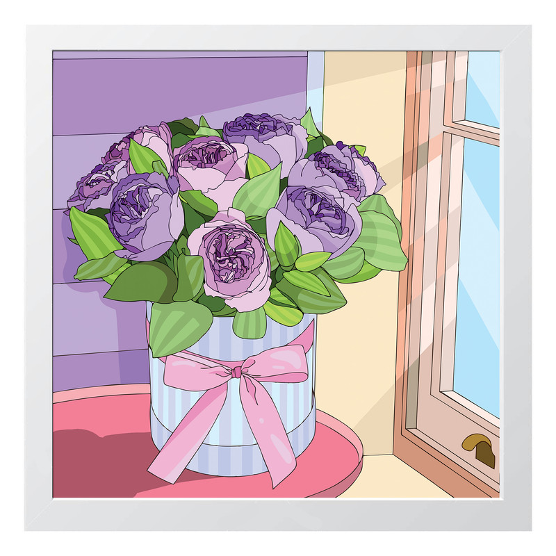 تابلو طرح گل | دنیای قاب