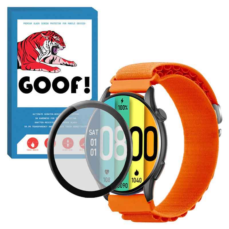 بند گوف مدل LOOP ALPINE مناسب برای ساعت هوشمند کیسلکت Kr به همراه محافظ صفحه نمایش