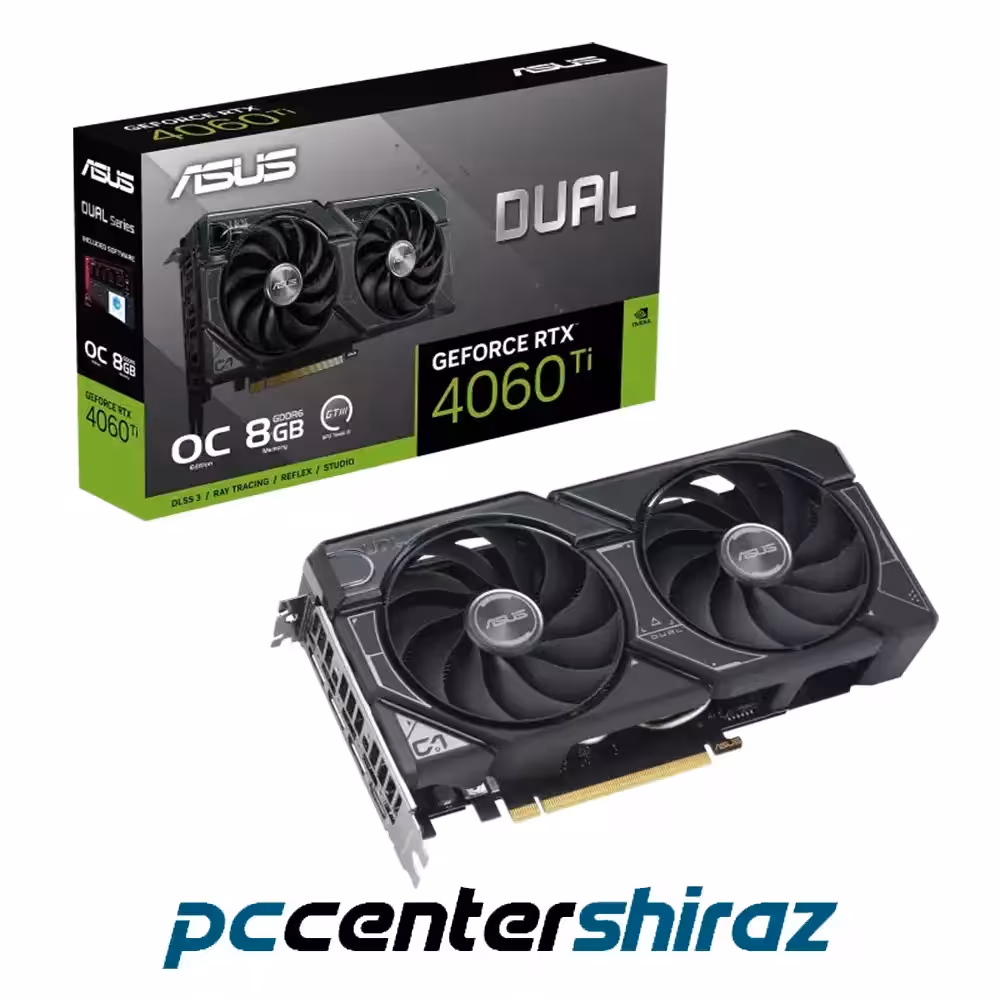 کارت گرافیک ایسوس مدل ASUS Dual GeForce RTX 4060 Ti OC 8G