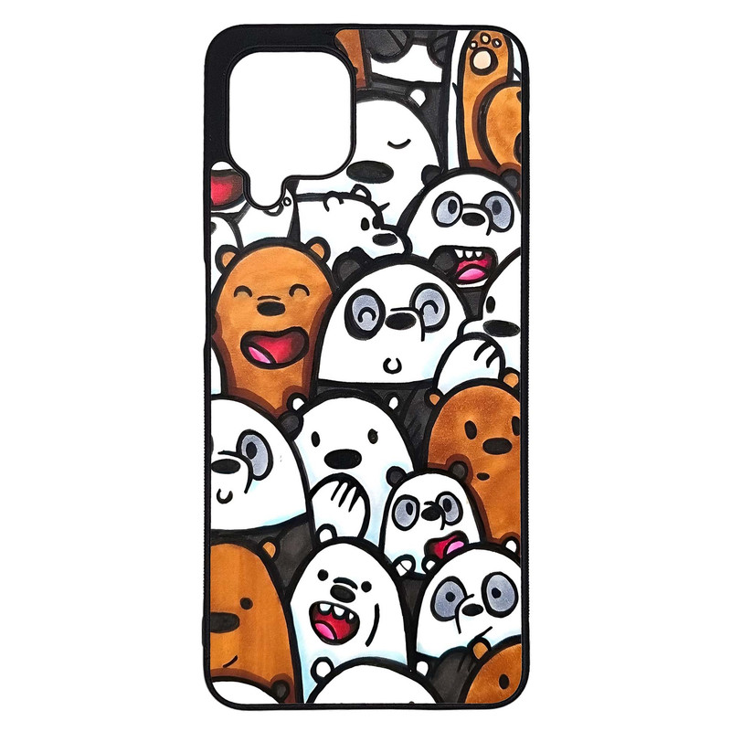 کاور طرح خرس های کله فندقی کد G-036 مناسب برای گوشی موبایل سامسونگ Galaxy A22 4G | دیجی قاب دونی