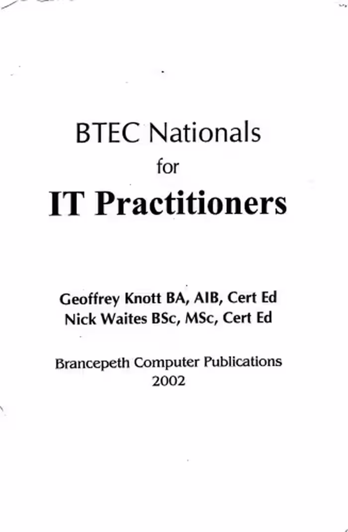خرید و دانلود نسخه کامل کتاب BTEC Nationals for IT Practioners