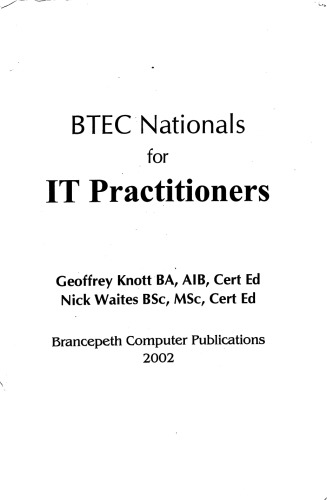 خرید و دانلود نسخه کامل کتاب BTEC Nationals for IT Practioners