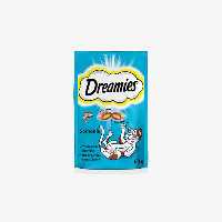 تشویقی مغزدار گربه Dreamies با طعم سالمون مناسب همه سنین و همه نژادها