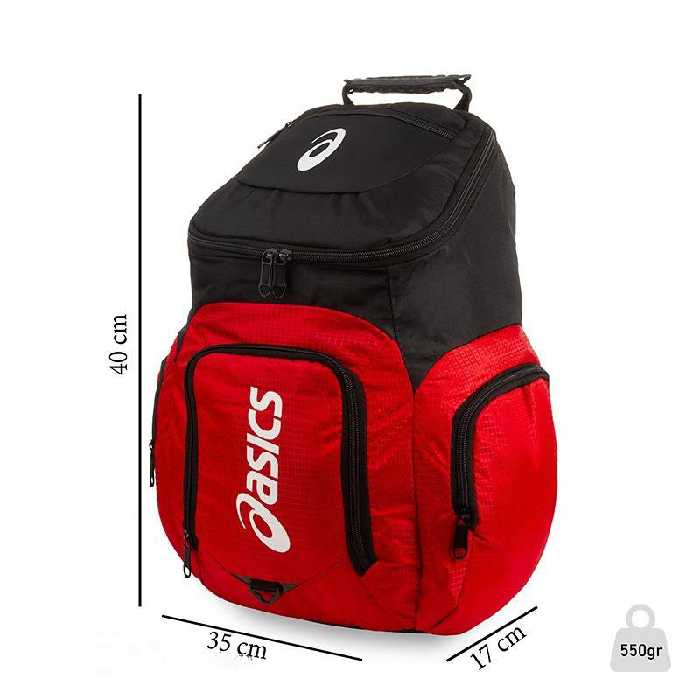 کوله پشتی 35 لیتری طرح آسیکس ( asics ) مدل 01 ( قرمز )