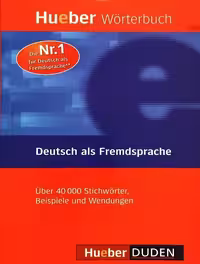 HUEBER WORTERBUCH DEUTSCH ALS FREMDSPRACHE کتاب آلمانی