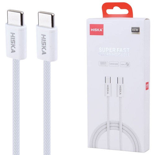 کابل شارژ تایپ سی به تایپ سی HISKA LX811CC