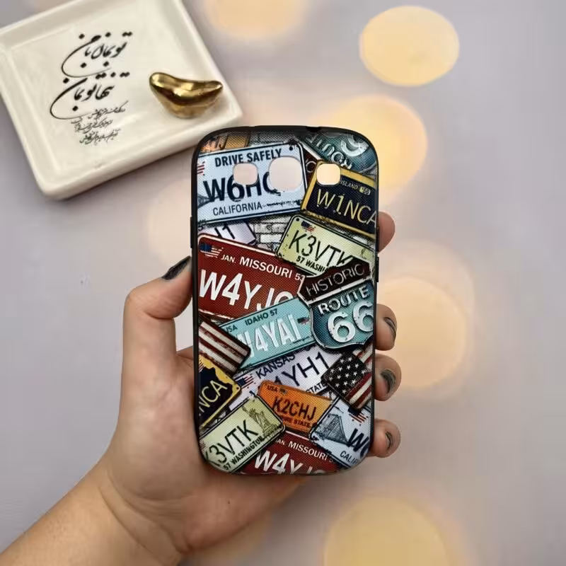 قاب گوشی Galaxy S3 سامسونگ دور ژله ای طرح برجسته فانتزی کد 63666