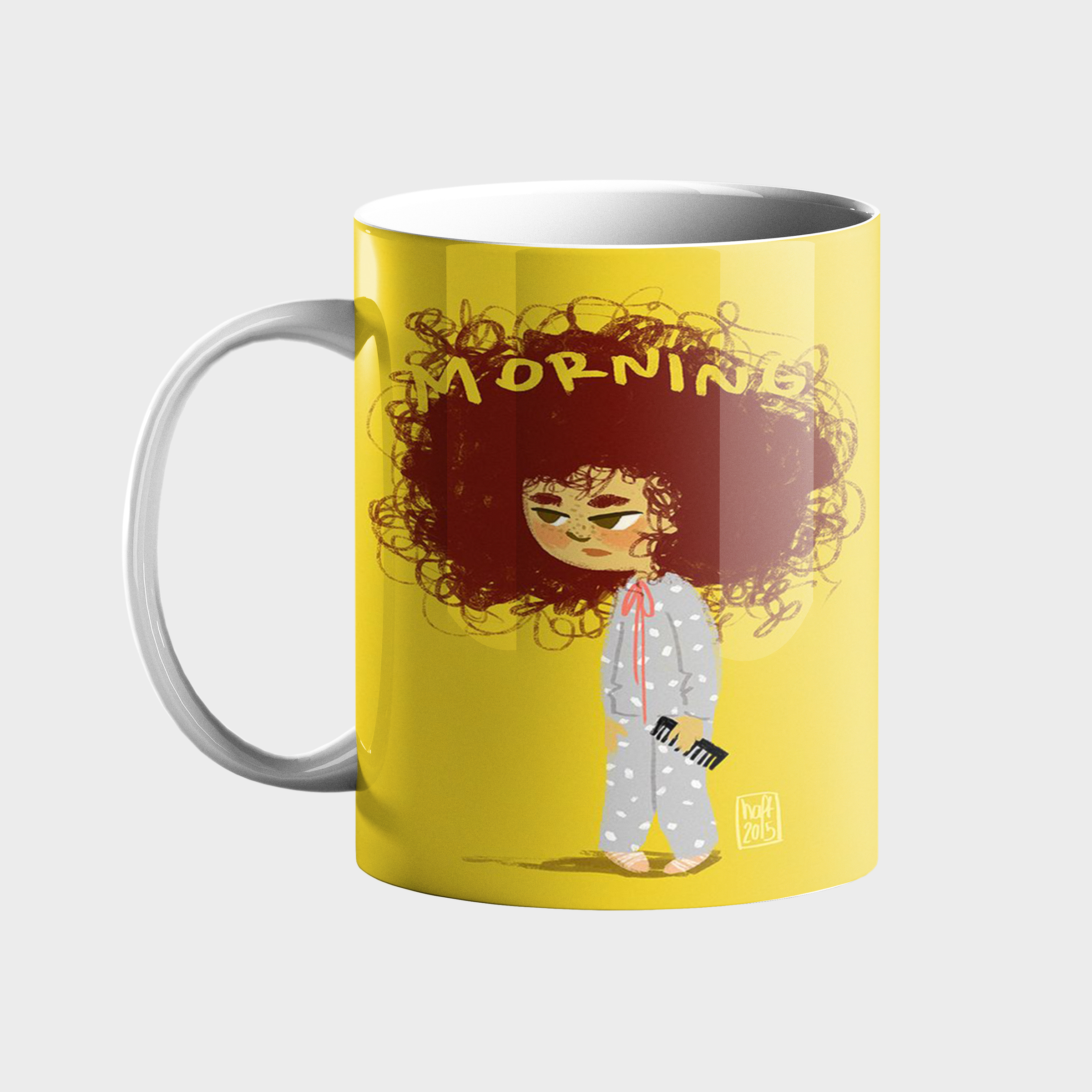 ماگ طرح ژست صبحگاهی کد 397