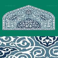 کتیبه اسلیمی محرابی - گرافیک با طعم تربچه