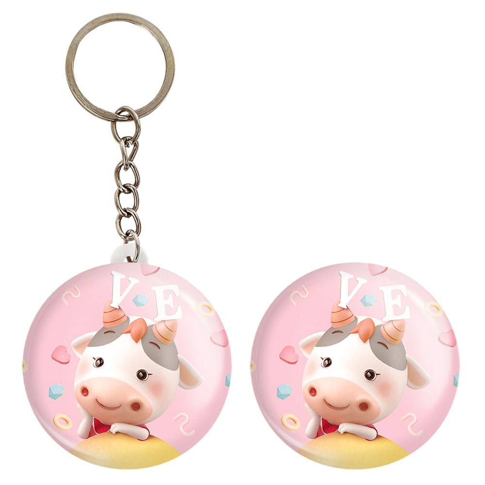 پیکسل خندالو مدل گاو کد 3403 به همراه جاکلیدی