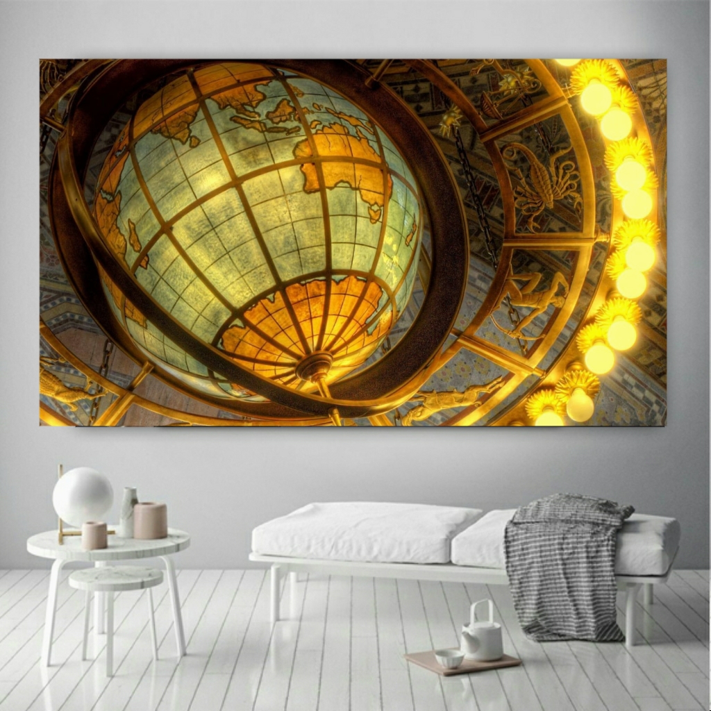  تابلو شاسی نقشه طرح کره زمین مدل SDT327