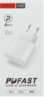 آداپتور شارژر ترانیو مدل TRANYOO A10 Head Charger FAST 20W PD QC30
