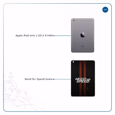 برچسب پوششی ماهوت مدل Need-for-Speed-Game مناسب برای تبلت اپل iPad mini 2 2013 A1490
