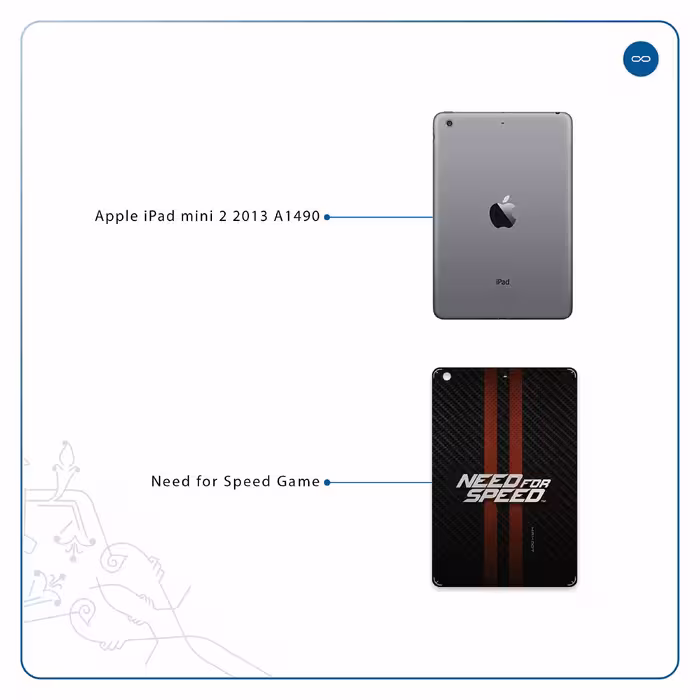 برچسب پوششی ماهوت مدل Need-for-Speed-Game مناسب برای تبلت اپل iPad mini 2 2013 A1490