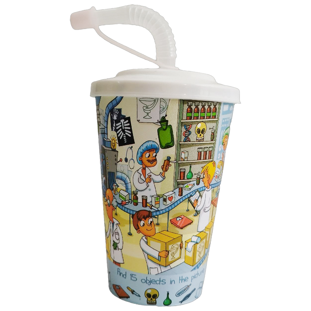 لیوان کودک مدل نی دار m01