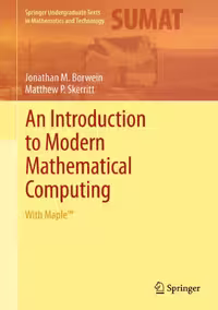 خرید و دانلود نسخه کامل کتاب An Introduction to Modern Mathematical Computing: With Maple™