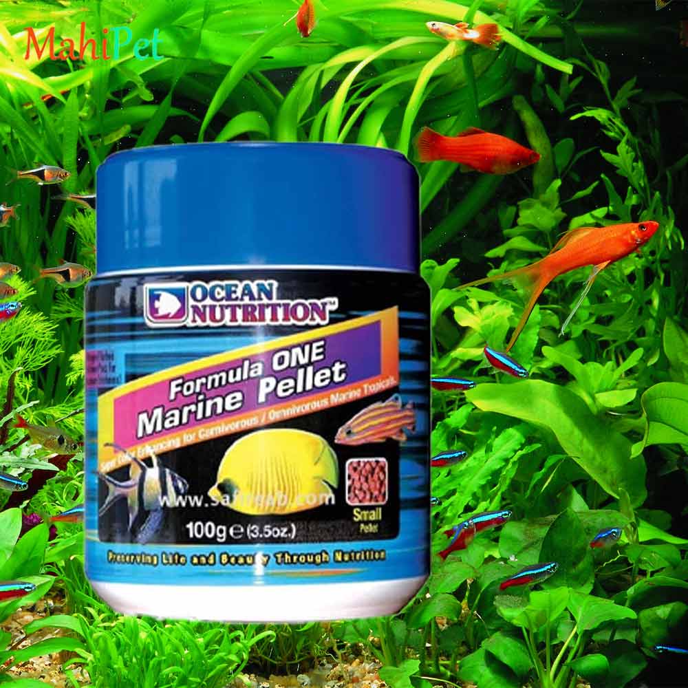 غذای گرانول فرمول یک اوشن نوتریشن Formula One Marine Pellets وزن 200 گرم (12 mm)