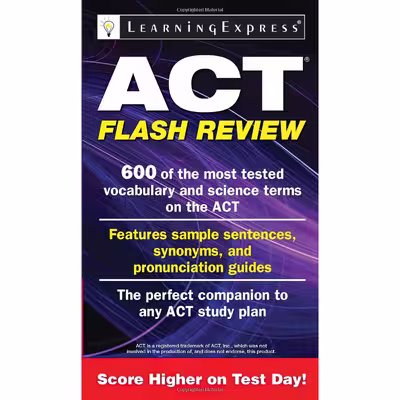 کتاب ACT Flash Review اثر جمعی از نویسندگان انتشارات Learningexpress, Llc