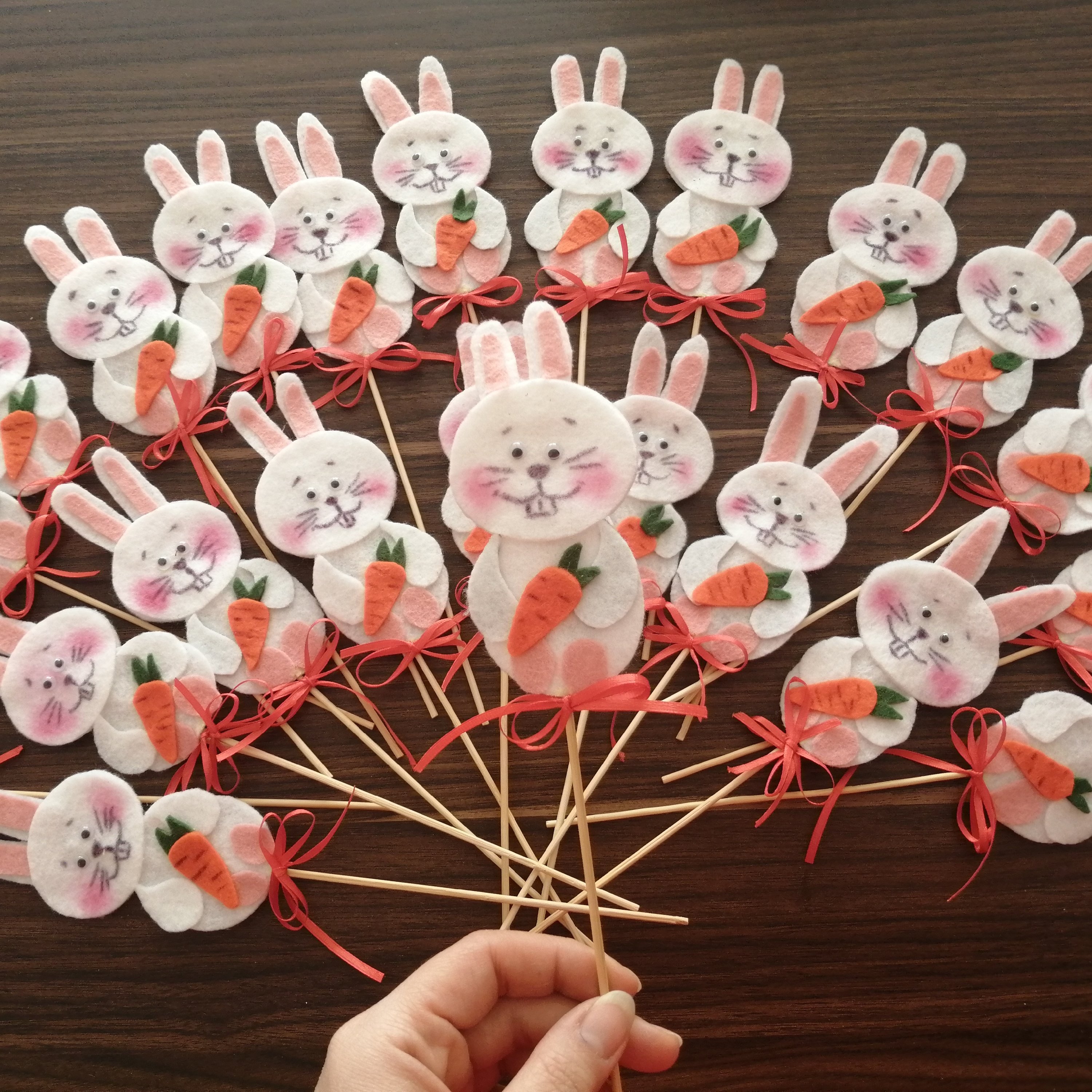 مجموعه ی تاپر  20 عددی خرگوش نمدی