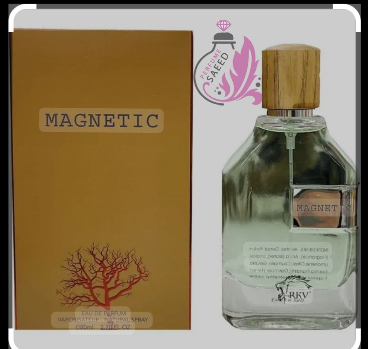 ادوپرفیوم زنانه و مردانه مگامار شرکت آر کی وی (Magnetic RKV)