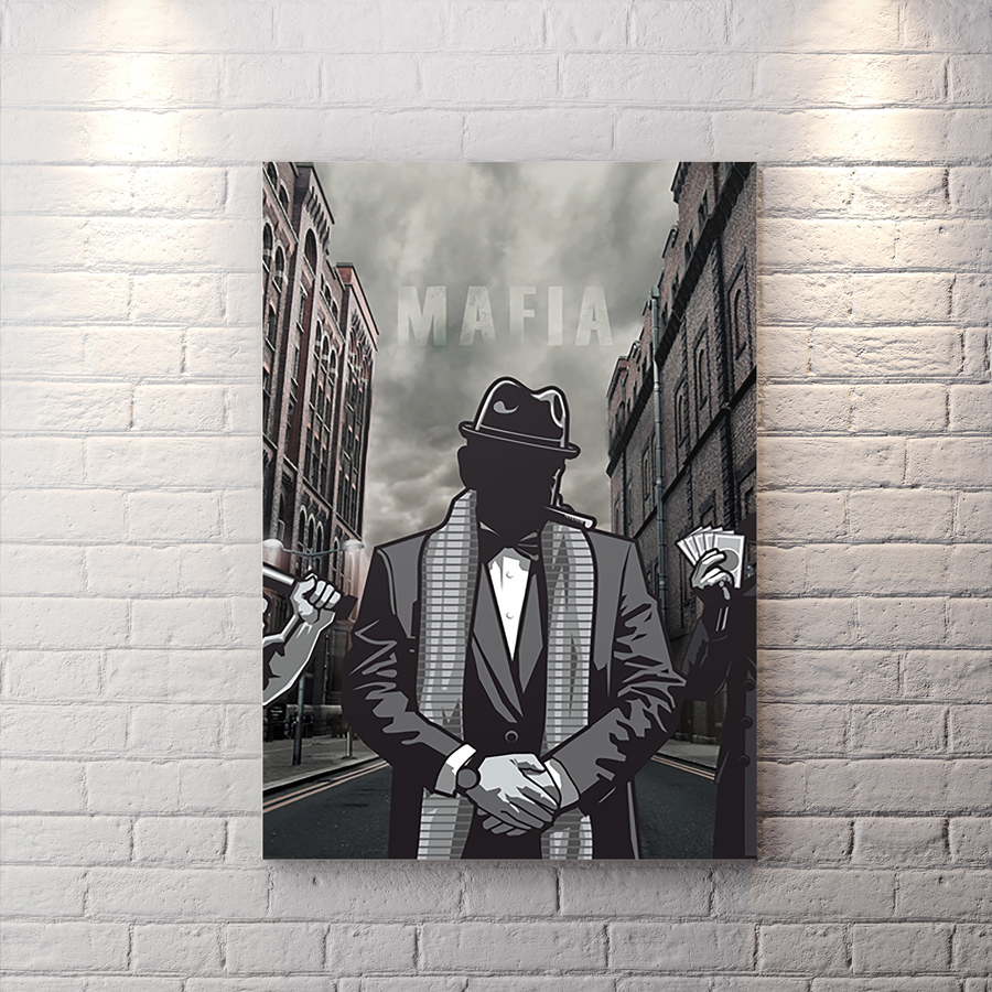 تابلو شاسی دکوراتیو طرح مافیا BAs-7572