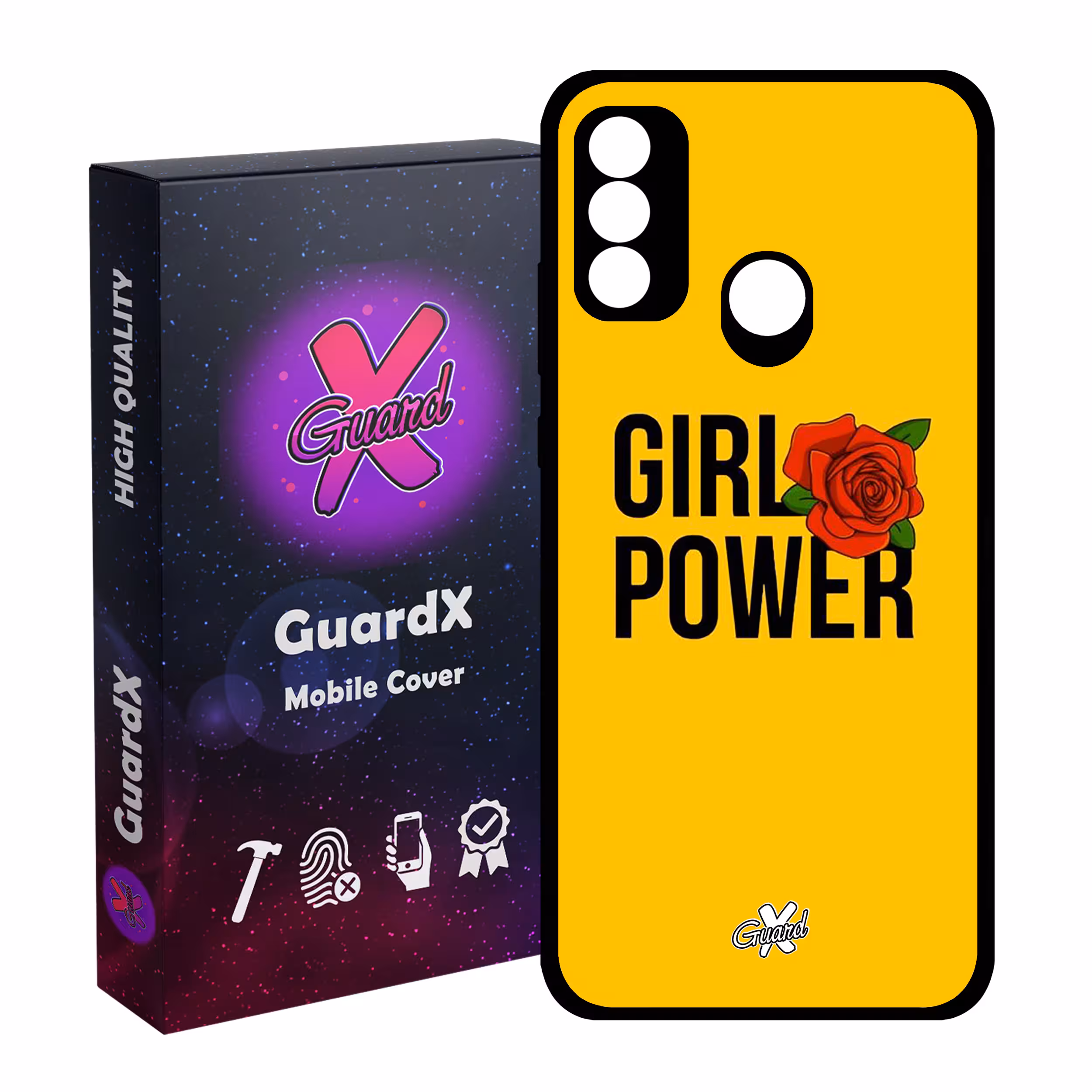 کاور گارد ایکس طرح Girl Power مدل Glass10037 مناسب برای گوشی موبایل هوآوی P Smart 2020