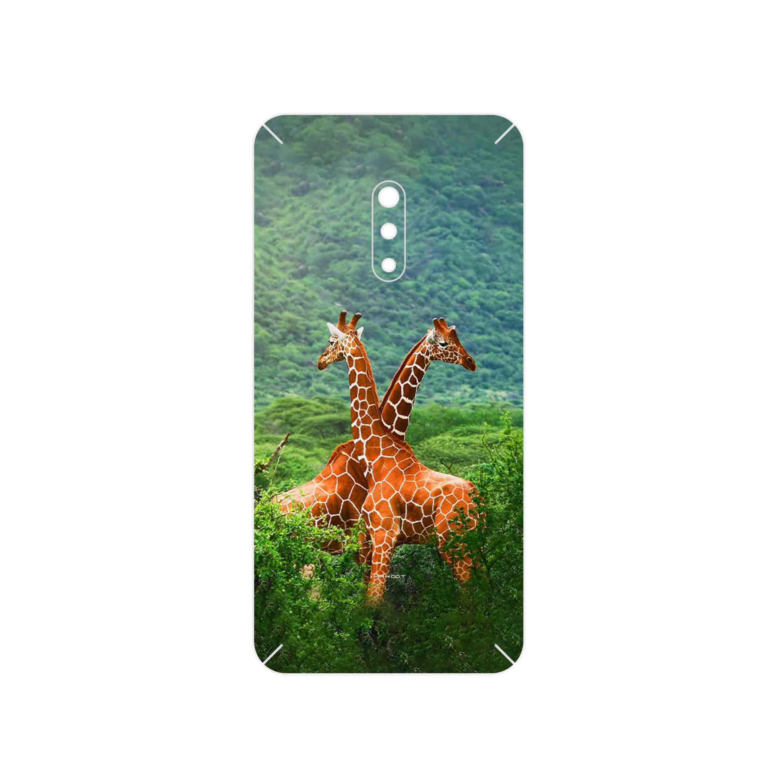 برچسب پوششی ماهوت مدل Giraffe مناسب برای گوشی موبایل اپو Realme X