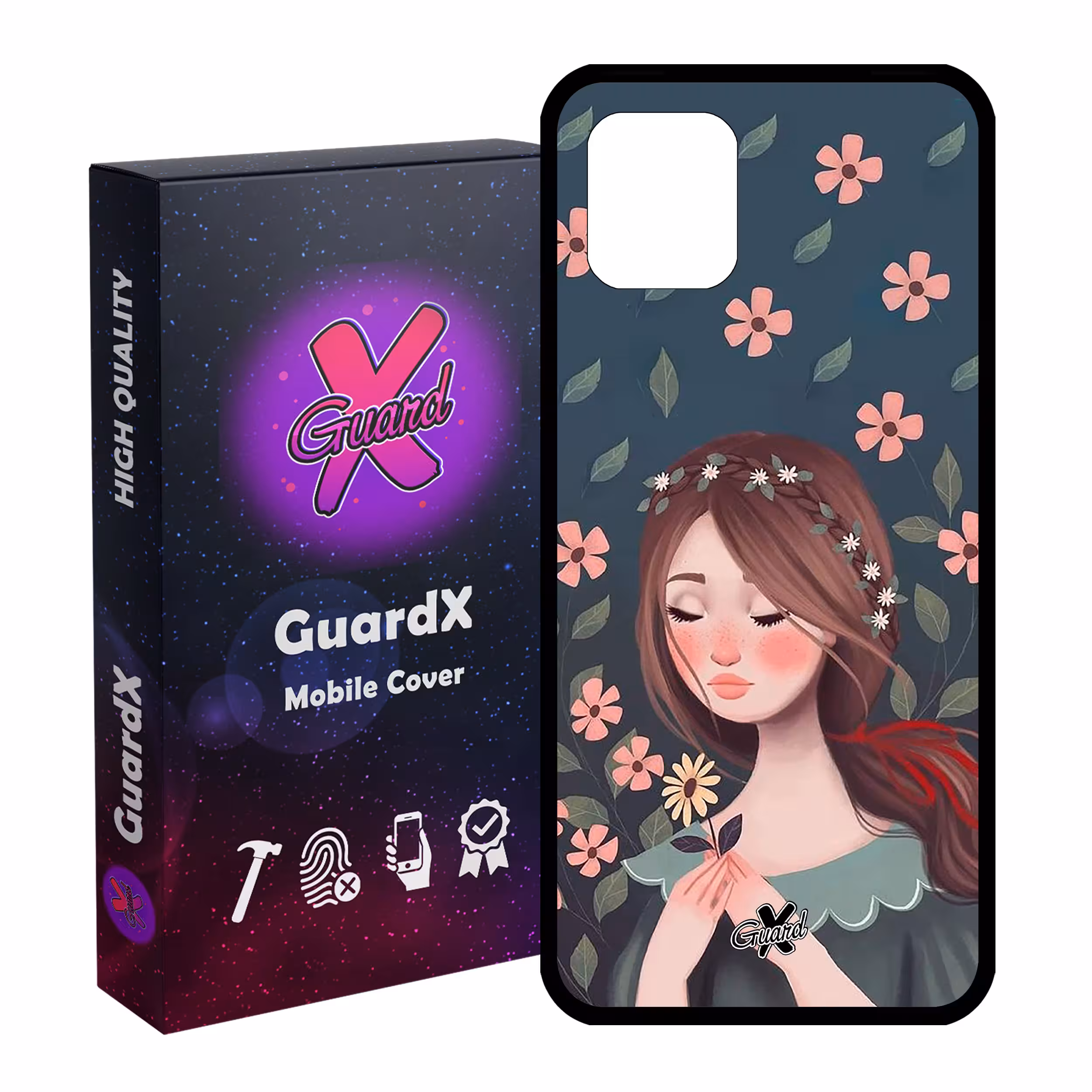 کاور گارد ایکس طرح Girl مدل Glass10332 مناسب برای گوشی موبایل سامسونگ Galaxy Note 10 Lite