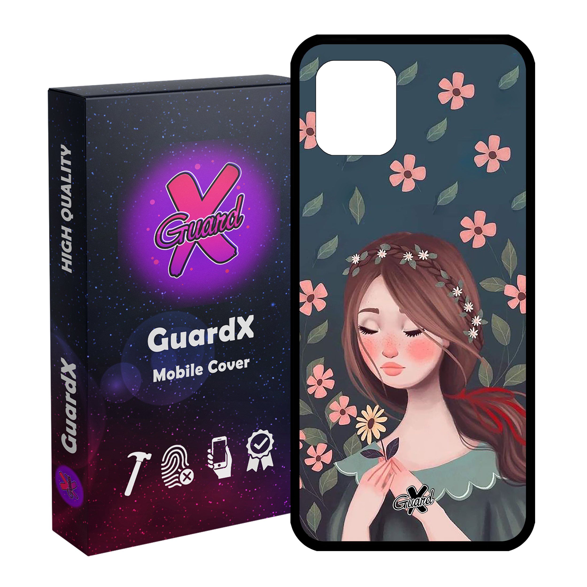 کاور گارد ایکس طرح Girl مدل Glass10332 مناسب برای گوشی موبایل سامسونگ Galaxy Note 10 Lite