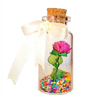 بطری دکوری طرح عشق مدل Rose