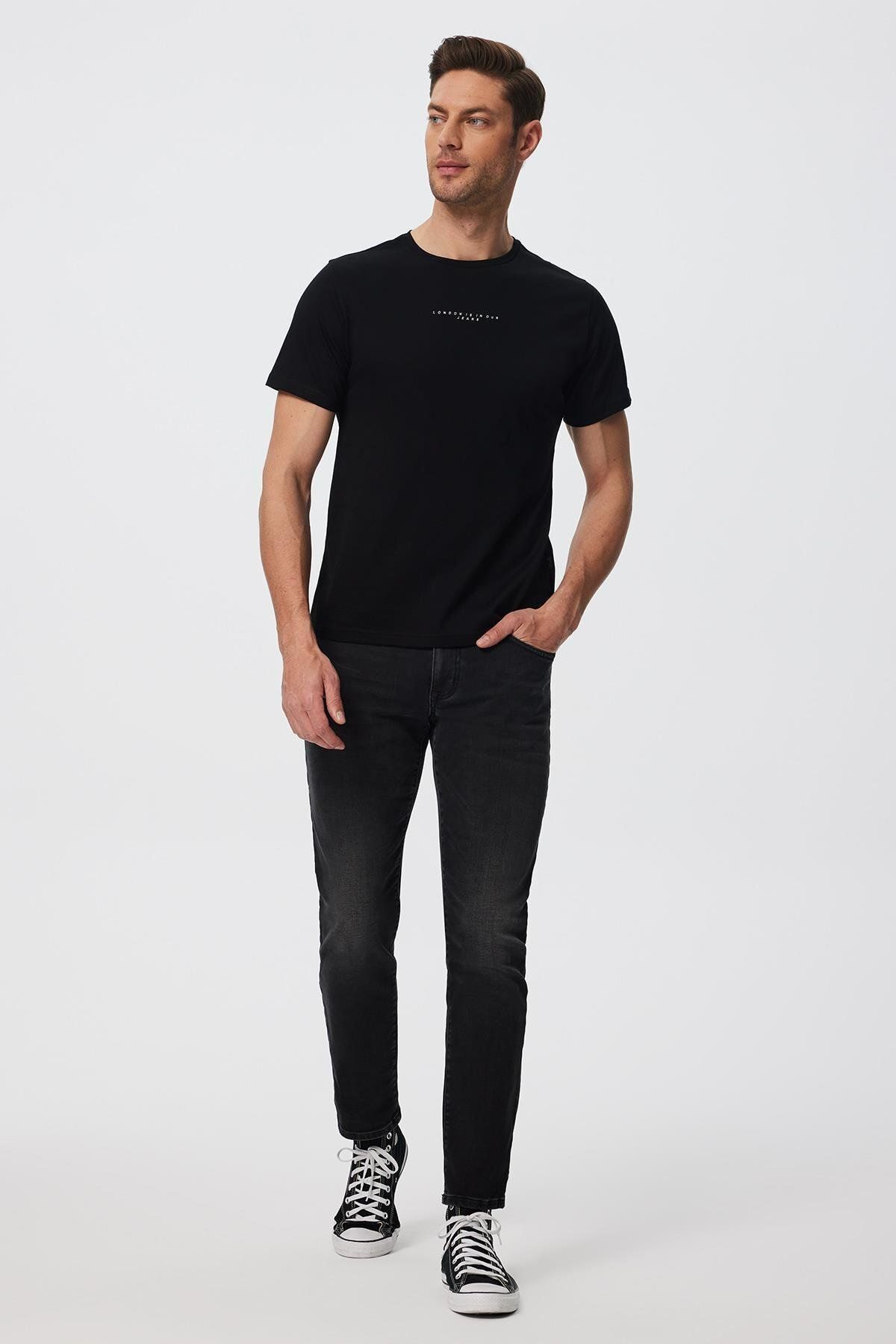 شلوار جین مشکی مردانه سیاه Jagger Abigail Mid Venom Lee Cooper