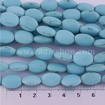 سنگ بیضی بندی فیروزه ای کوچک