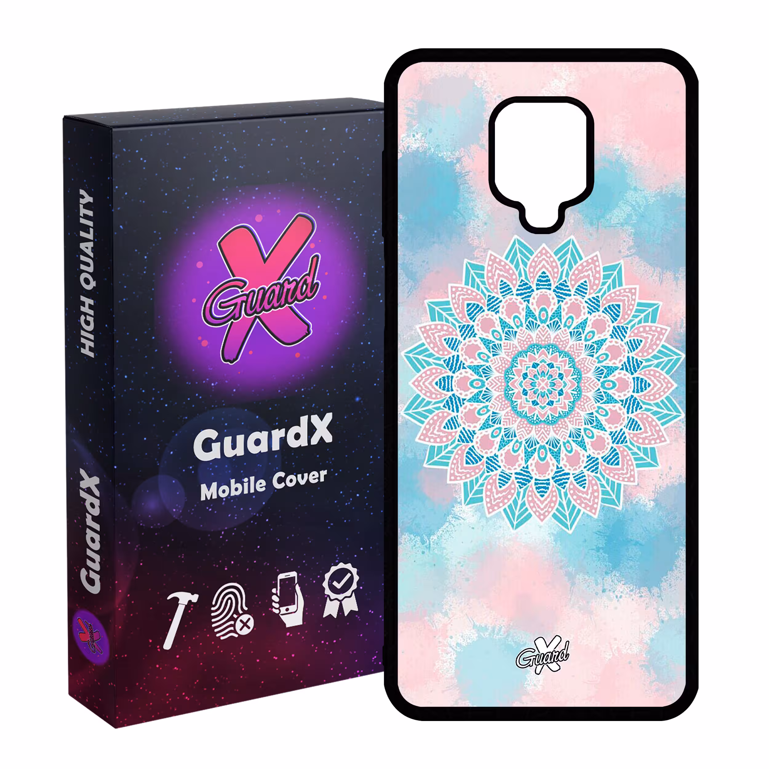 کاور گارد ایکس طرح ماندالا مدل Glass10065 مناسب برای گوشی موبایل شیائومی Redmi Note 9S / Note 9 Pro / Note 9 Pro Max