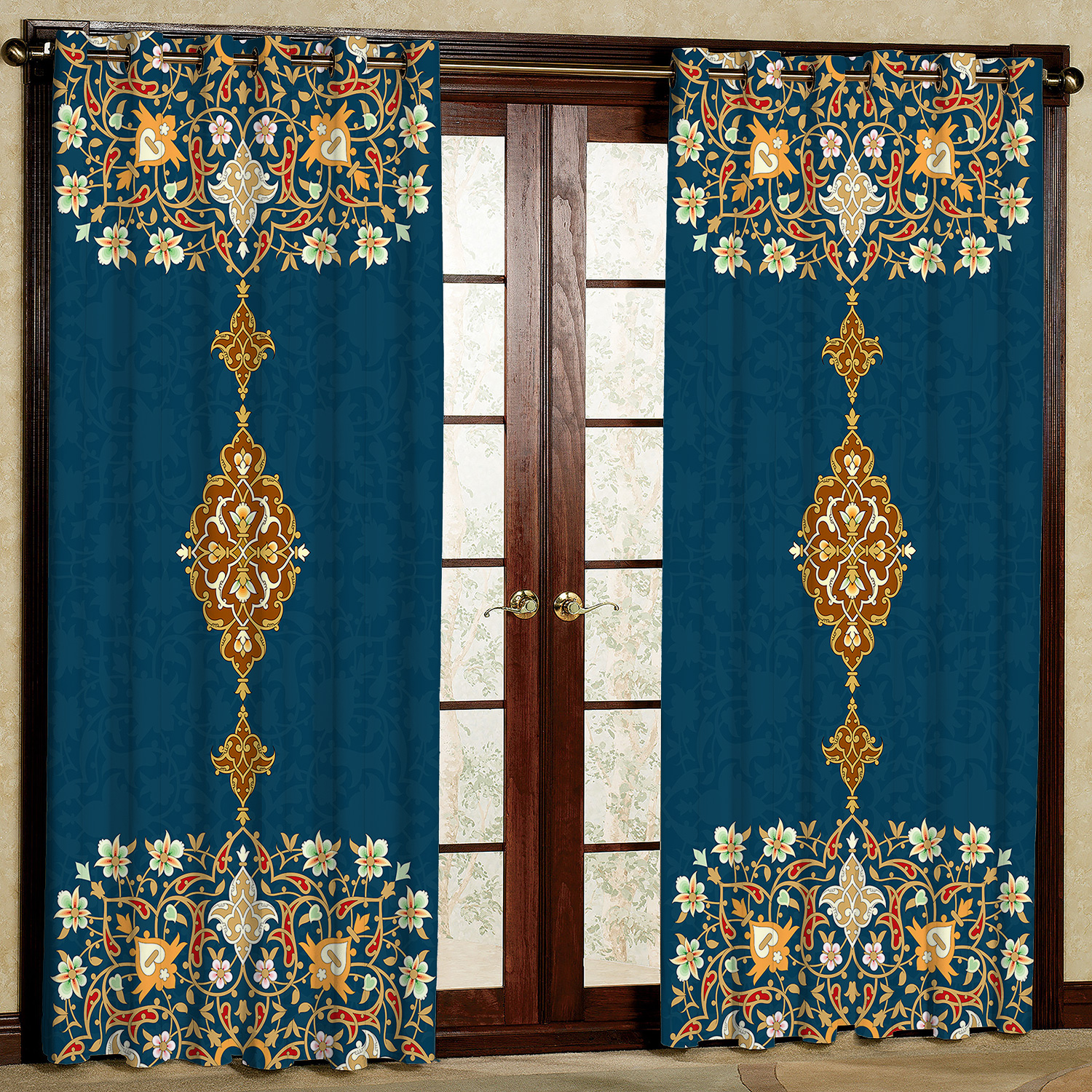 پرده مدل هازان پانچی کد 4311 سایز 140x200 سانتی متر