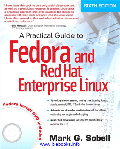خرید و دانلود نسخه کامل کتاب A Practical Guide to Fedora and Red Hat Enterprise Linux, 6th Edition