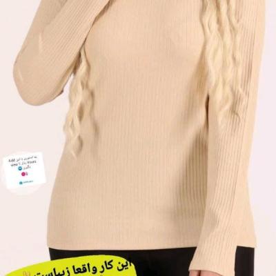 بلوز پنبه کرکره آستین بلند