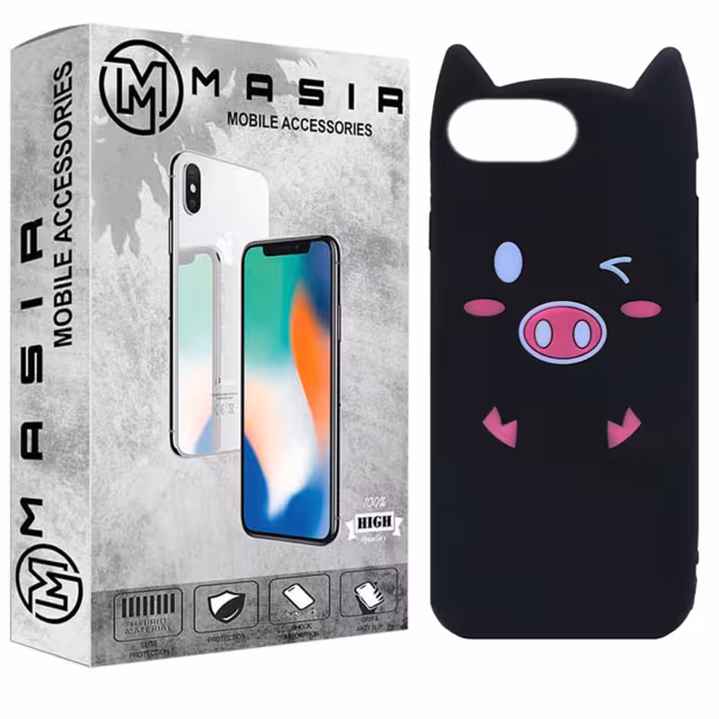 کاور مسیر طرح خوک مدل PG-01 مناسب برای گوشی موبایل اپل Iphone 7 / 8 Plus
