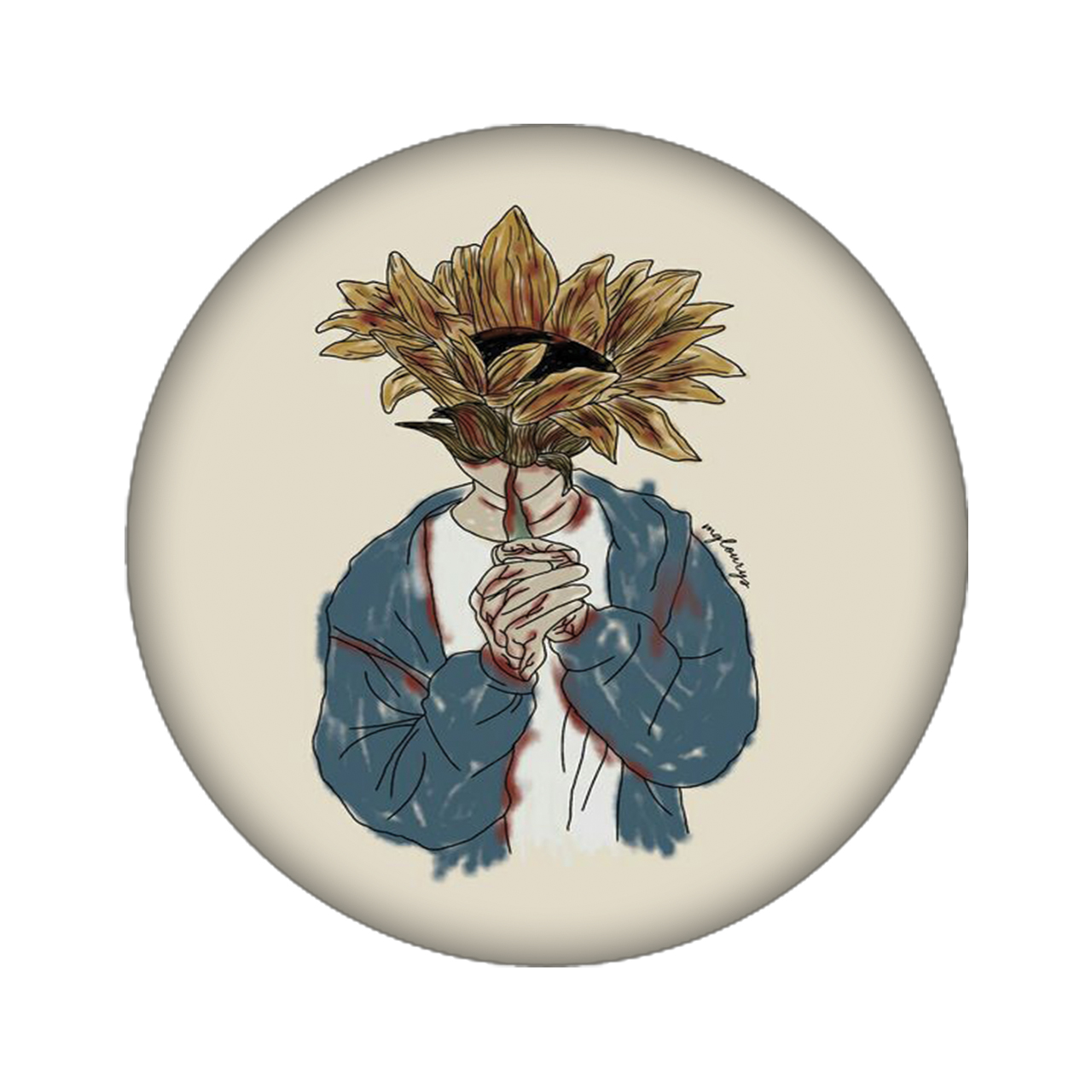 زیر لیوانی مدل گل کد 730