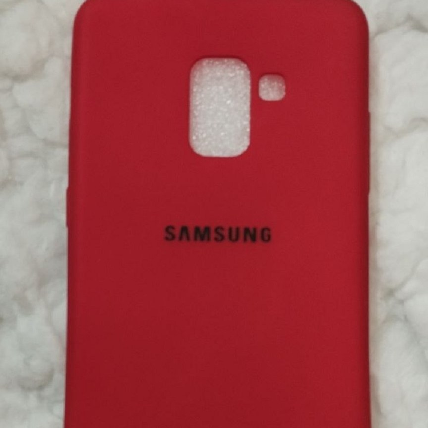 گارد و کاور محافظ سامسونگ A8 plus رنگ قرمز