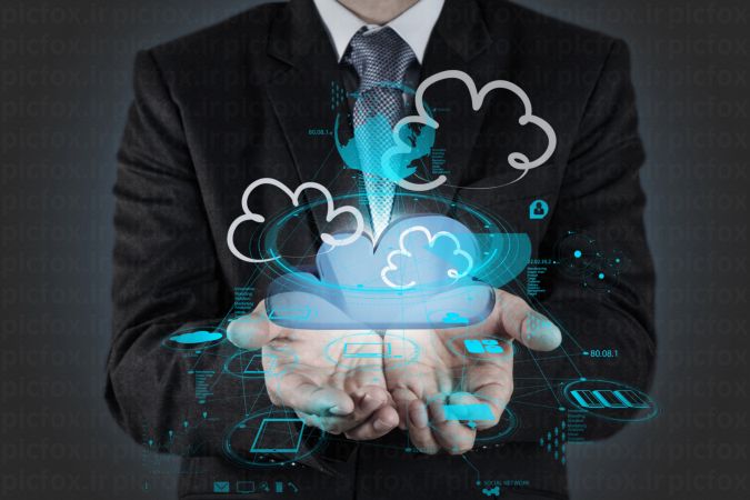 خرید و دانلود عکس Businessman working with a Cloud Computing کد 11284 | پیک فاکس | Pic Fox