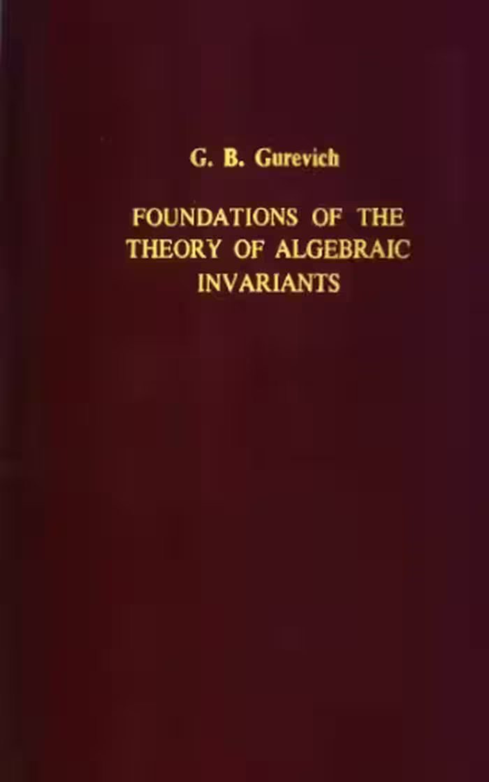 خرید و دانلود نسخه کامل کتاب Foundations of the theory of algebraic invariants