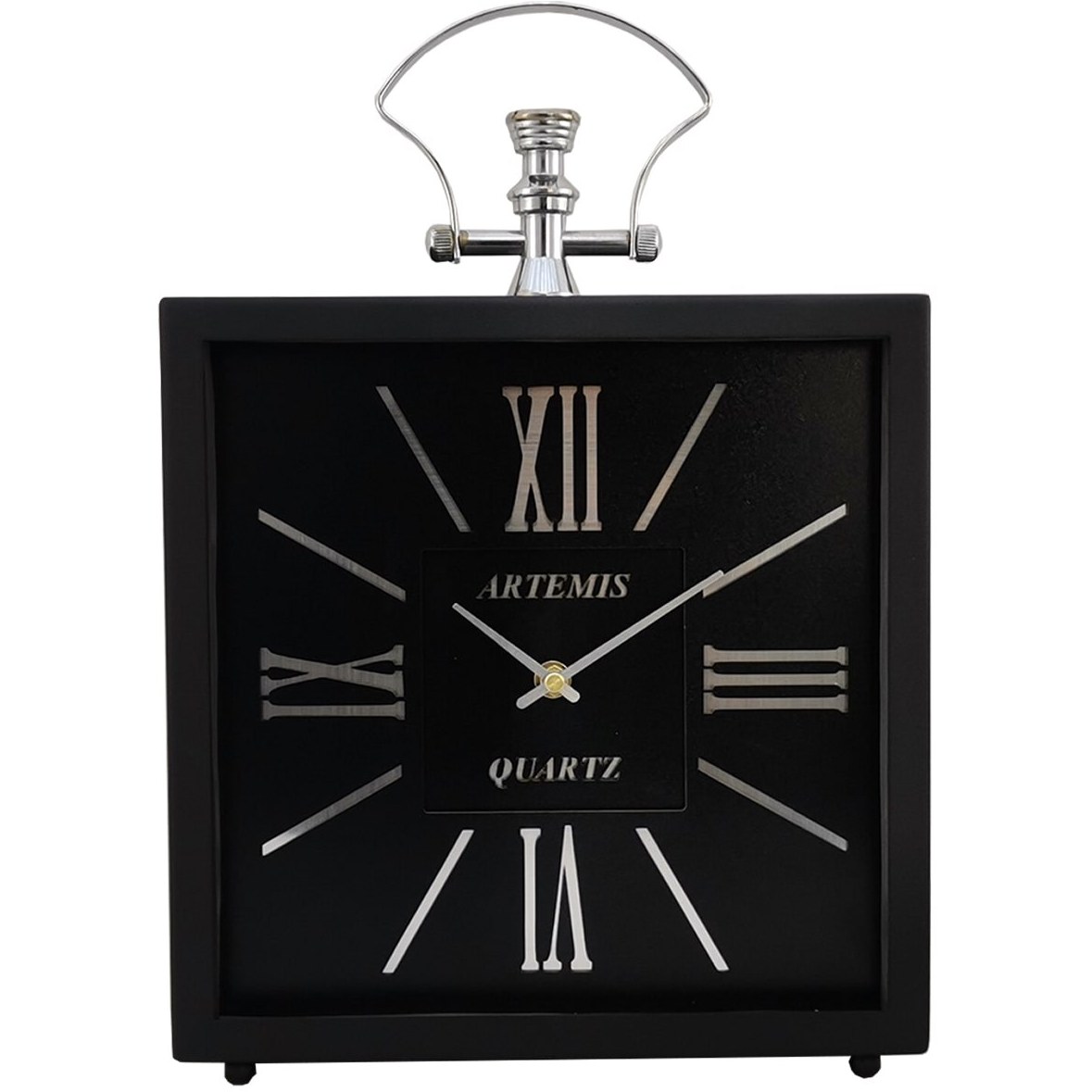 ساعت رومیزی آرتمیس کد 2030 Black Silver مشکی نقره ای