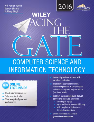 خرید و دانلود نسخه کامل کتاب Wiley Acing the GATE: Computer Science and Information Technology