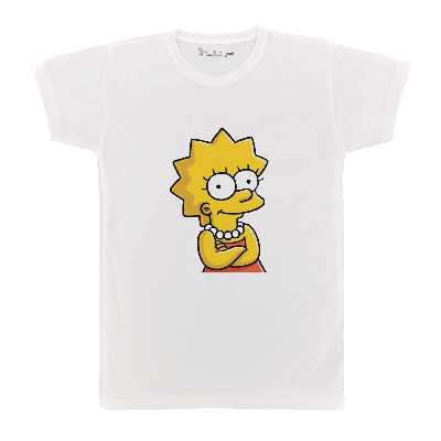 تی شرت آستین کوتاه  بچگانه پرمانه طرح سیمپسون ها کد pmt.6540