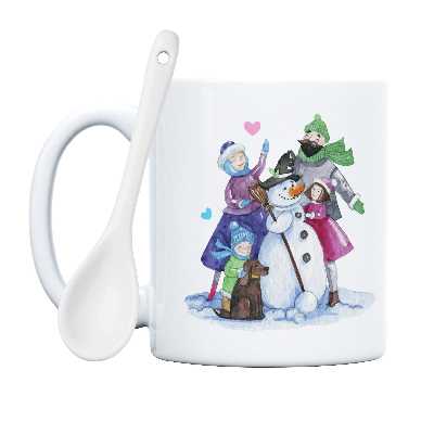 ماگ طرح تولدت مبارک مدل اسفند ماهی جان