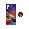کاور مدل سیلیکونی مناسب برای گوشی موبایل شیائومی Redmi poco m3 pro به همراه پاپ سوکت