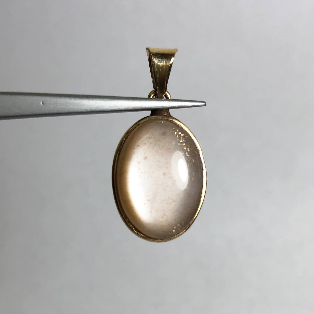 پلاک طلاروسی مون استون بیضی 245123